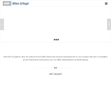 Tablet Screenshot of ahlers-vogel.de